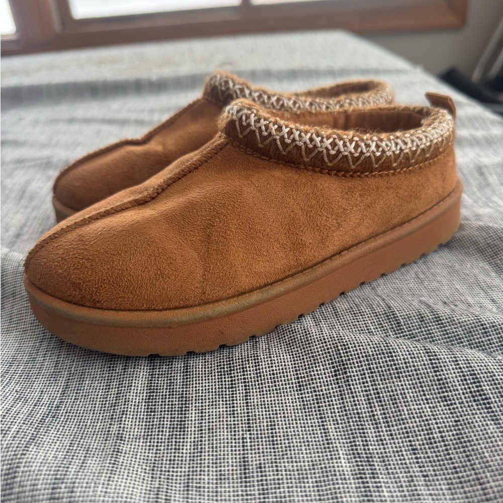 Cozy Tan Kids Moccasins